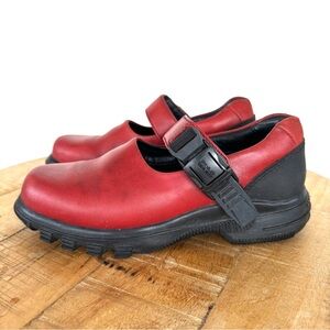Ralph Lauren Polo Sport Red and Black Mary Jane Shoes